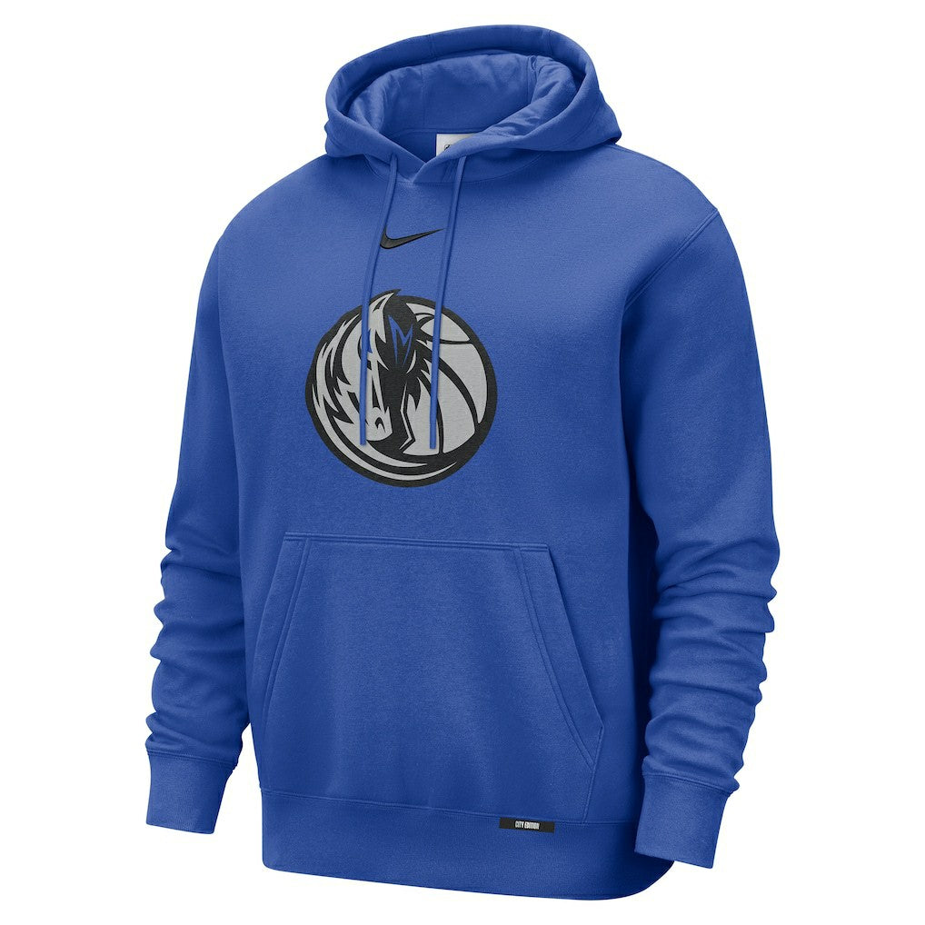Dallas Mavericks 2025/26 City Edition Essential Logo Remix Hoodie for sale Blue | Nike outlet