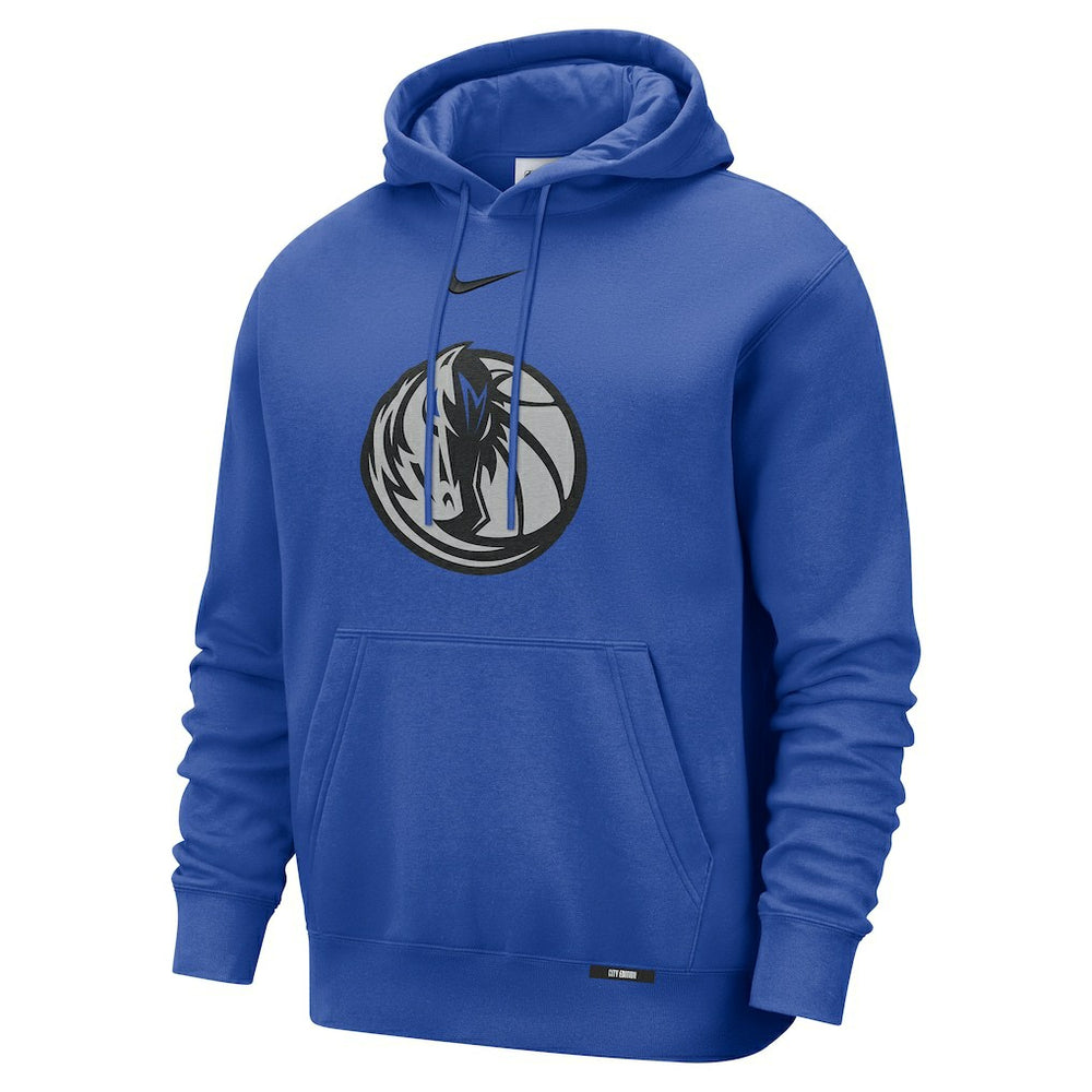Dallas Mavericks 2025/26 City Edition Essential Logo Remix Hoodie for sale Blue | Nike outlet