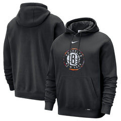 Brooklyn Nets 2025/26 City Edition Essential Logo Remix Hoodie Black | Nike outlet
