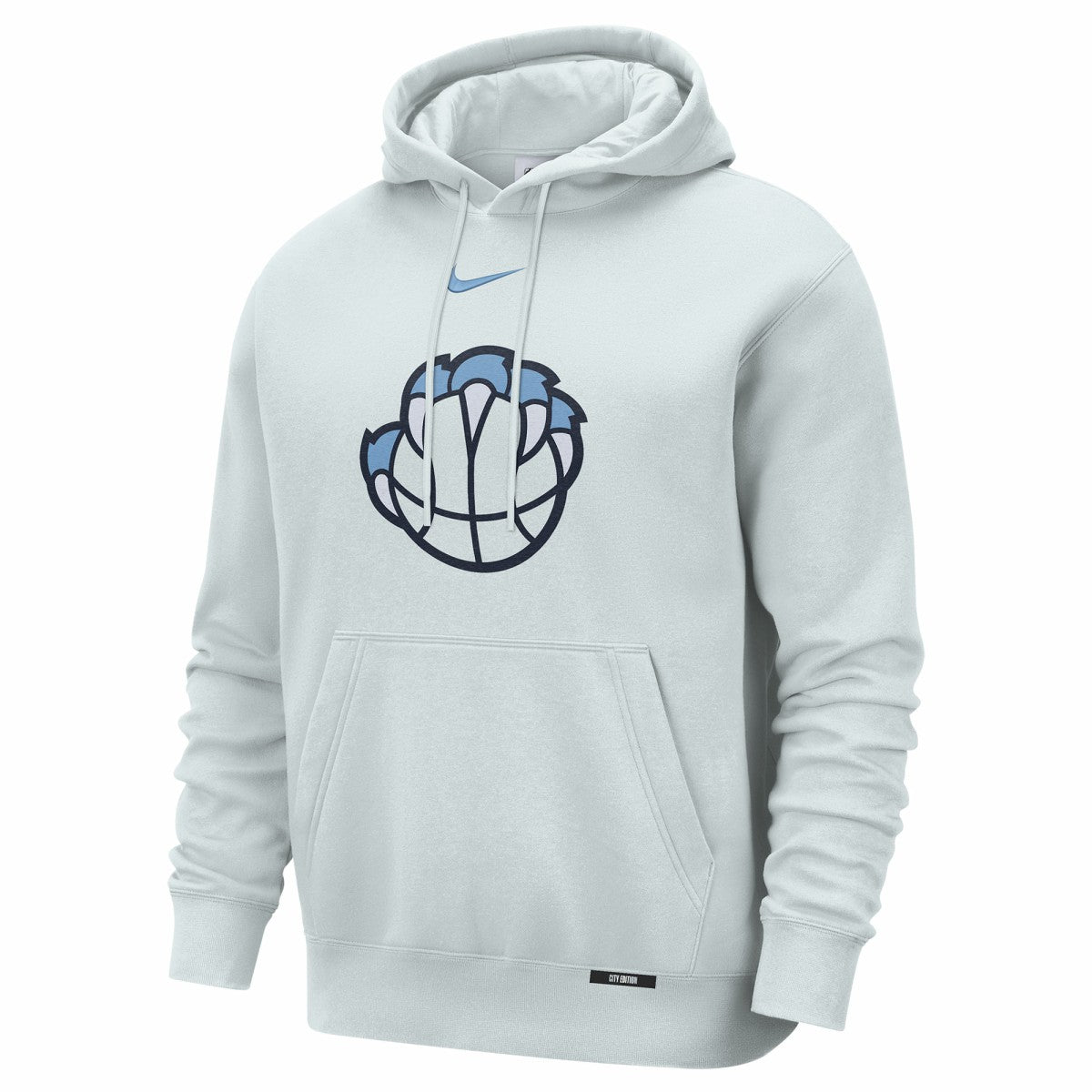Memphis Grizzlies 2025/26 City Edition Essential Logo Remix Hoodie Silver | Nike Near Me