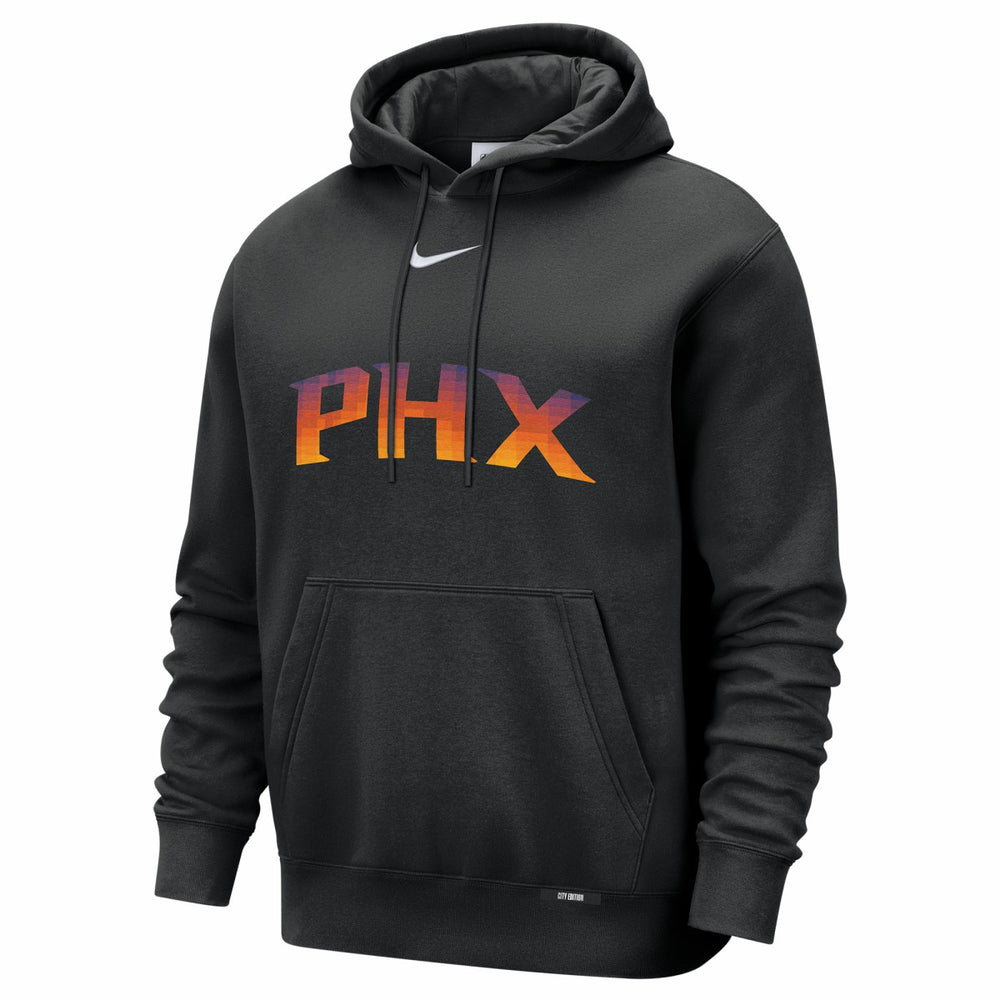 Phoenix Suns 2025/26 City Edition Essential Logo Remix Hoodie Black | Nike Near Me