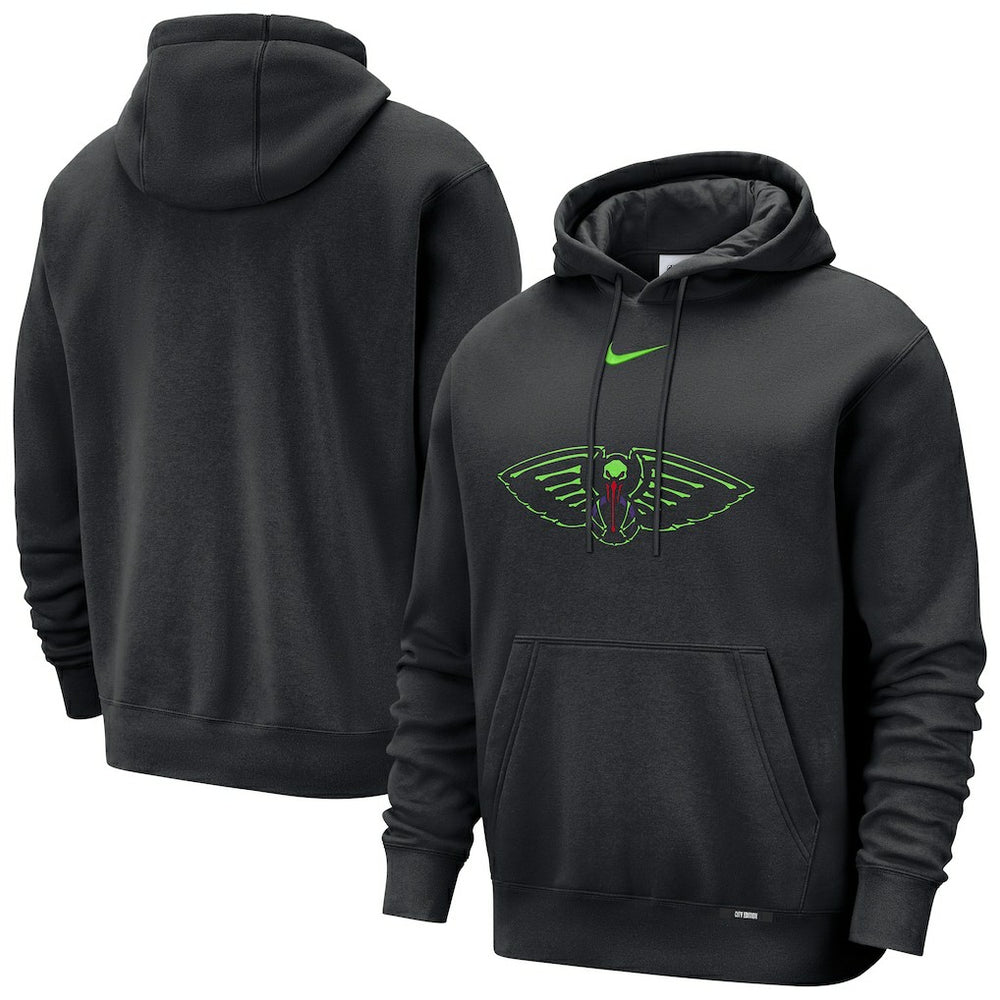 New Orleans Pelicans 2025/26 City Edition Essential Logo Remix Hoodie Black | Nike US