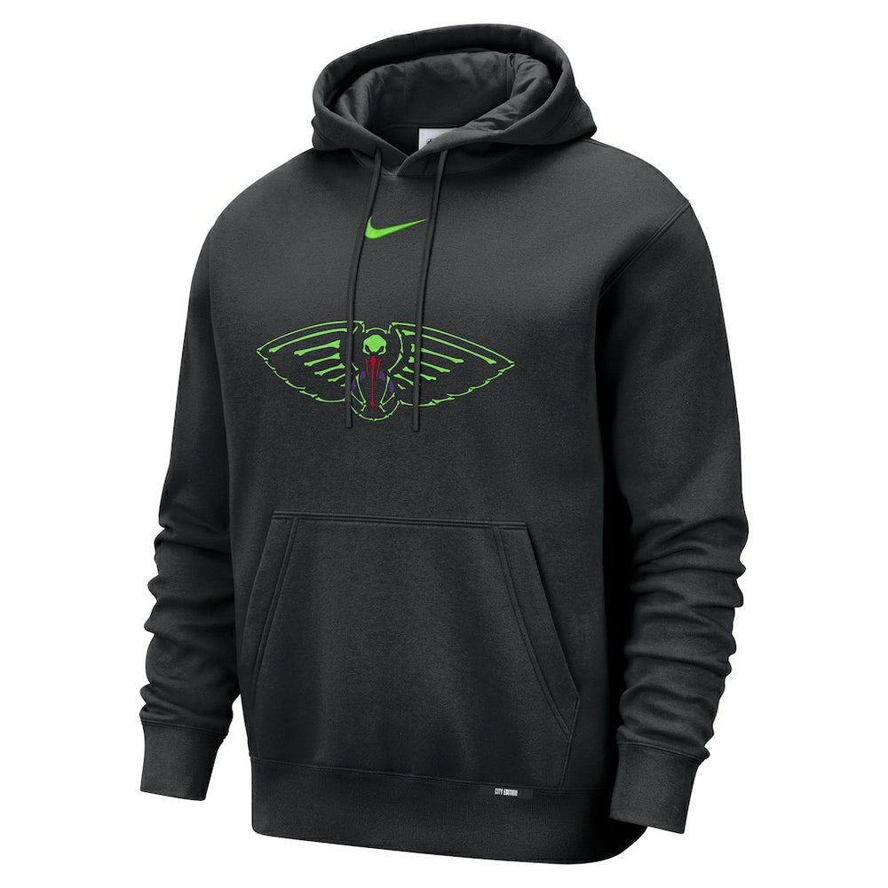 New Orleans Pelicans 2025/26 City Edition Essential Logo Remix Hoodie Black | Nike US