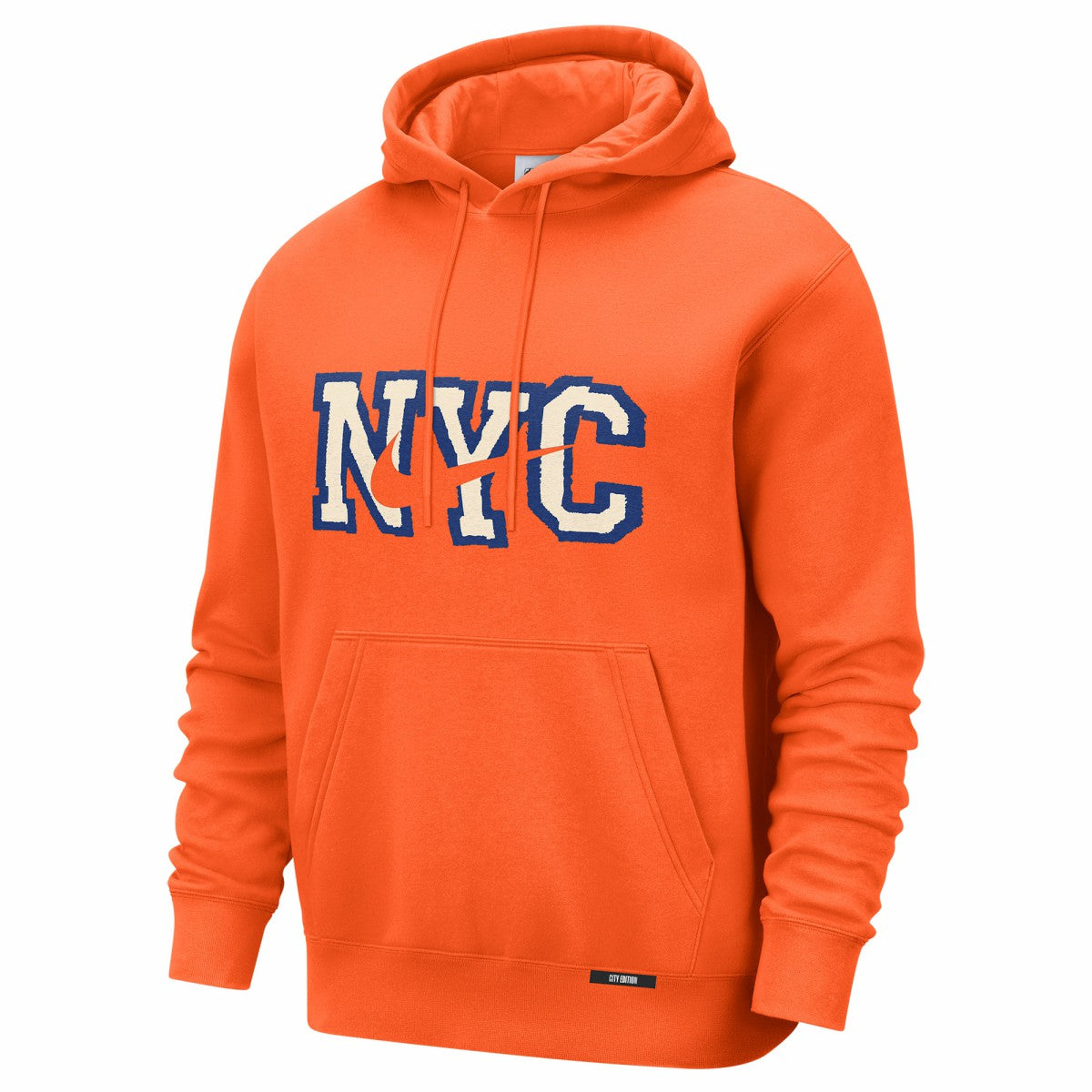 New York Knicks 2025/26 City Edition Essential Logo Remix Hoodie Orange | Nike online
