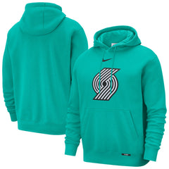 Portland Trail Blazers 2025/26 City Edition Essential Logo Remix Hoodie Green | Nike outlet