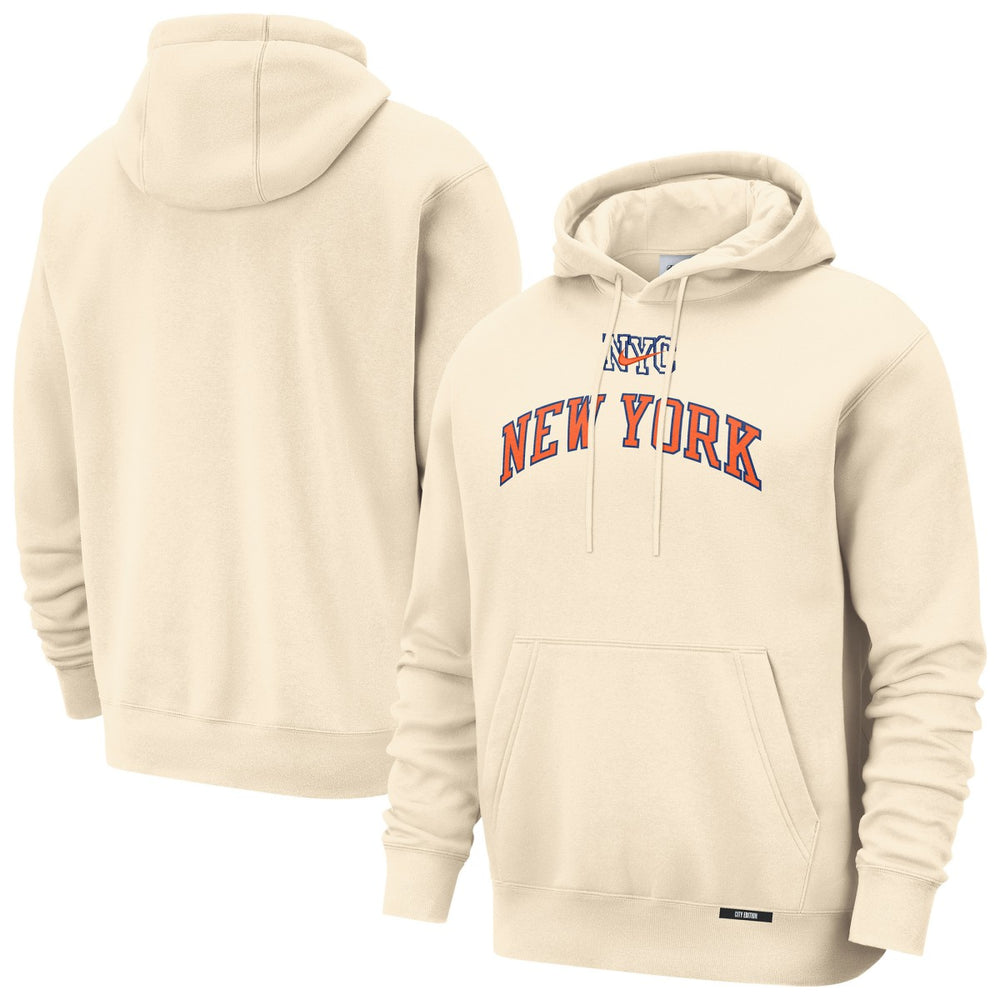 New York Knicks 2025/26 City Edition Essential Remix Club Hoodie Natural | Nike outlet
