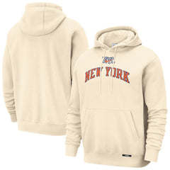 New York Knicks 2025/26 City Edition Essential Remix Club Hoodie Natural | Nike outlet