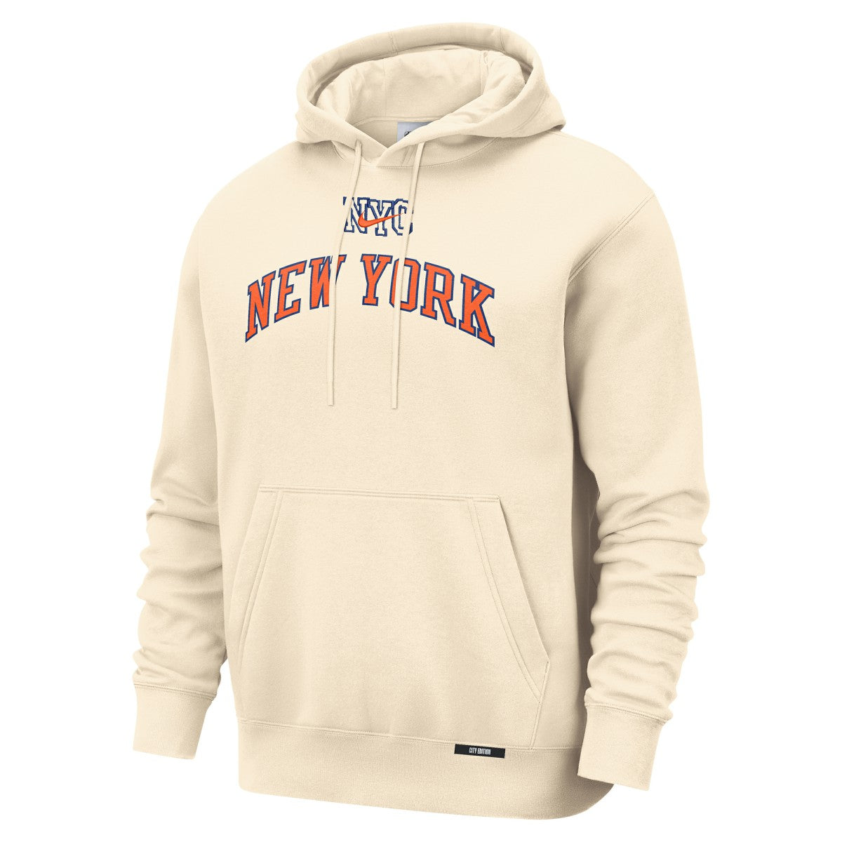 New York Knicks 2025/26 City Edition Essential Remix Club Hoodie Natural | Nike outlet