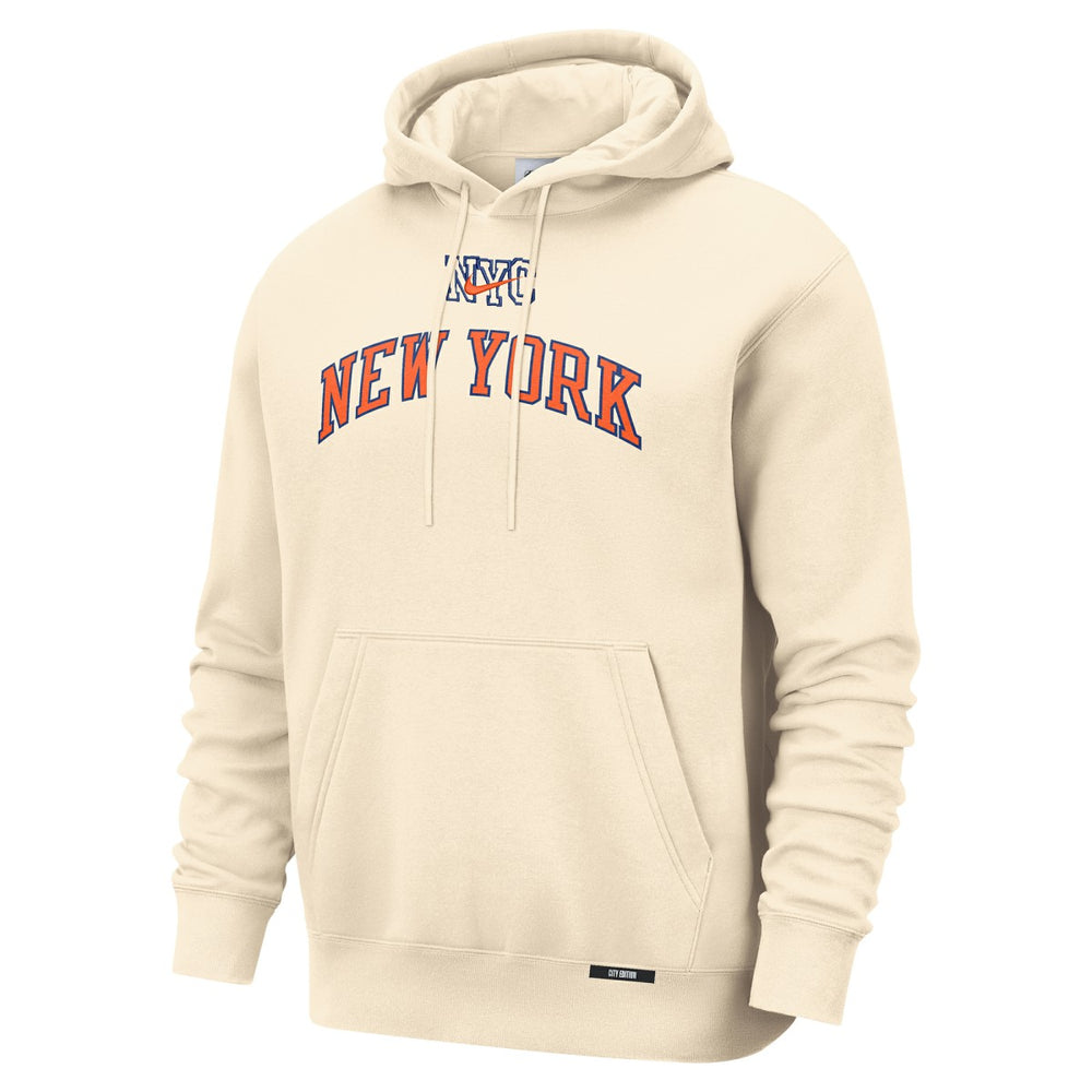 New York Knicks 2025/26 City Edition Essential Remix Club Hoodie Natural | Nike outlet