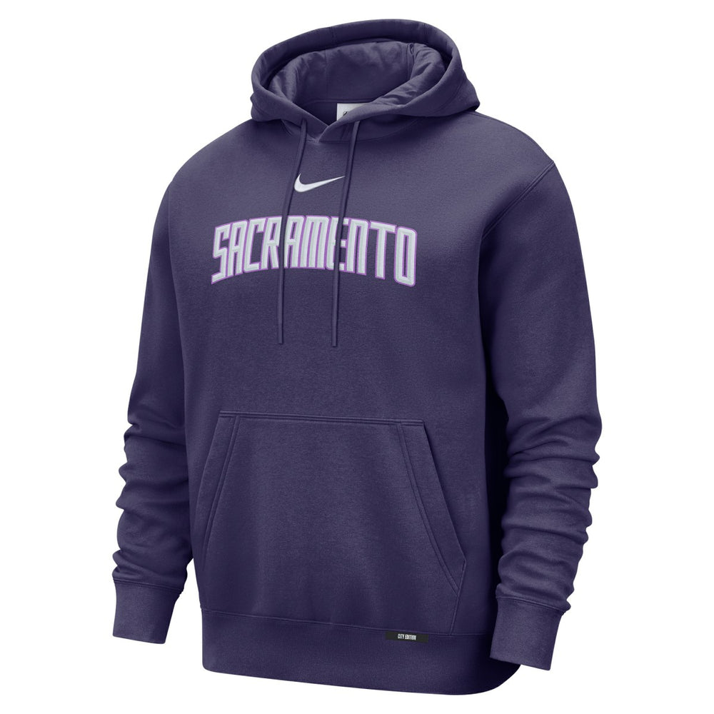 Sacramento Kings 2025/26 City Edition Essential Remix Club Hoodie Purple | Nike for sale