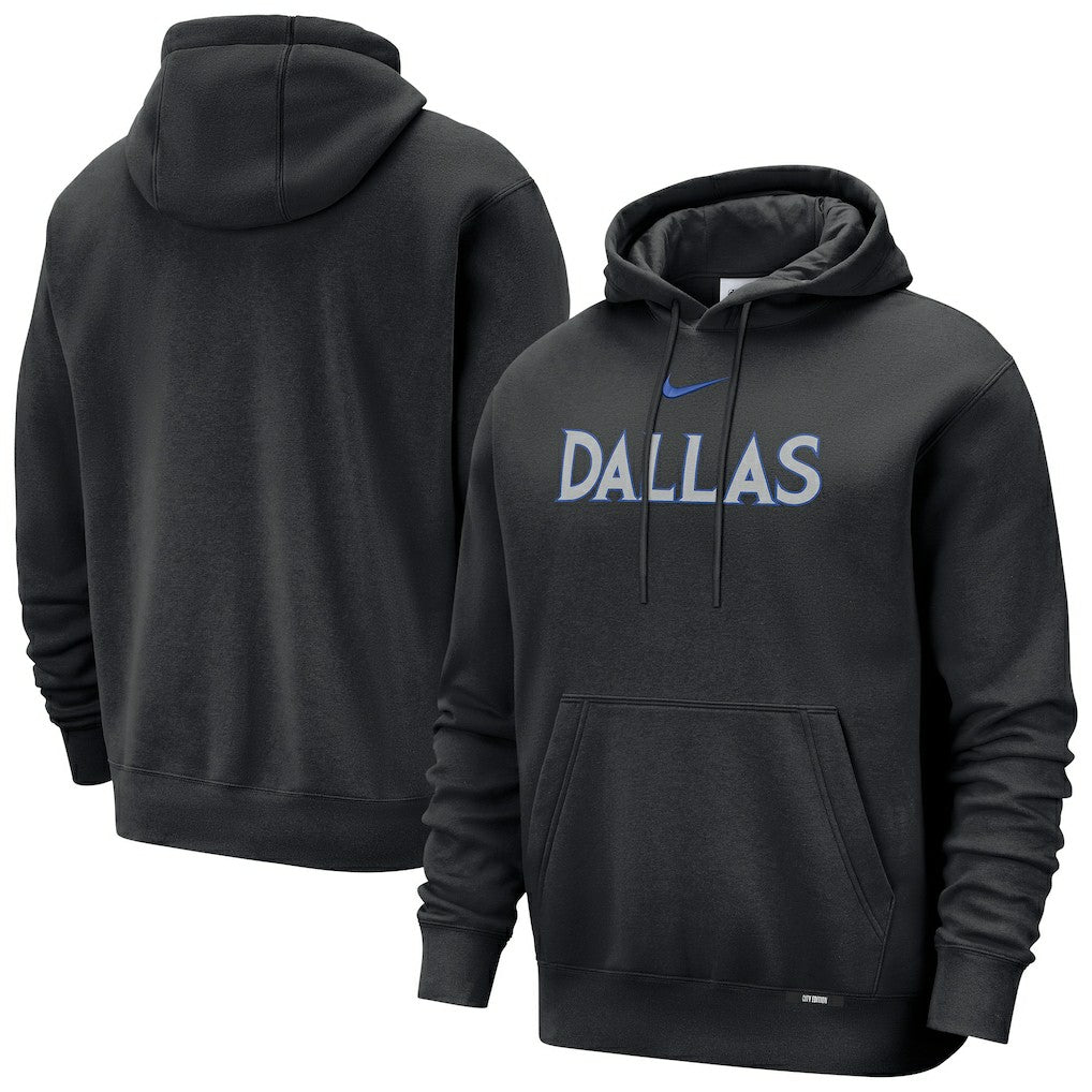Dallas Mavericks 2025/26 City Edition Essential Remix Club Hoodie for sale Black | Nike Near Me