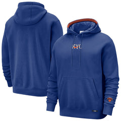 New York Knicks 2025/26 City Edition Courtside Remix Premium Hoodie Blue | Nike outlet