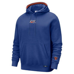 New York Knicks 2025/26 City Edition Courtside Remix Premium Hoodie Blue | Nike outlet