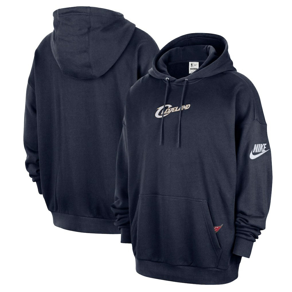 Cleveland Cavaliers Classic Edition Hardwood Classics Premium Club Heavyweight Fleece Hoodie for sale Navy | Nike discount