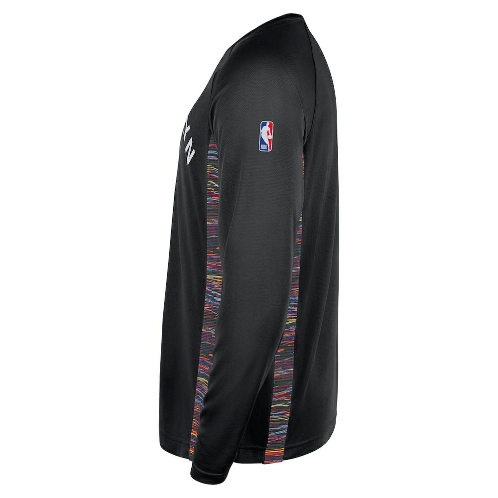 Brooklyn Nets 2025/26 City Edition Authentic Pregame Dri-FIT Long Sleeve Shooting T-Shirt Black | Nike discount