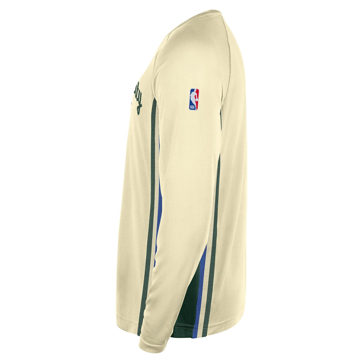Milwaukee Bucks 2025/26 City Edition Authentic Pregame Dri-FIT Long Sleeve Shooting T-Shirt Cream | Nike discount