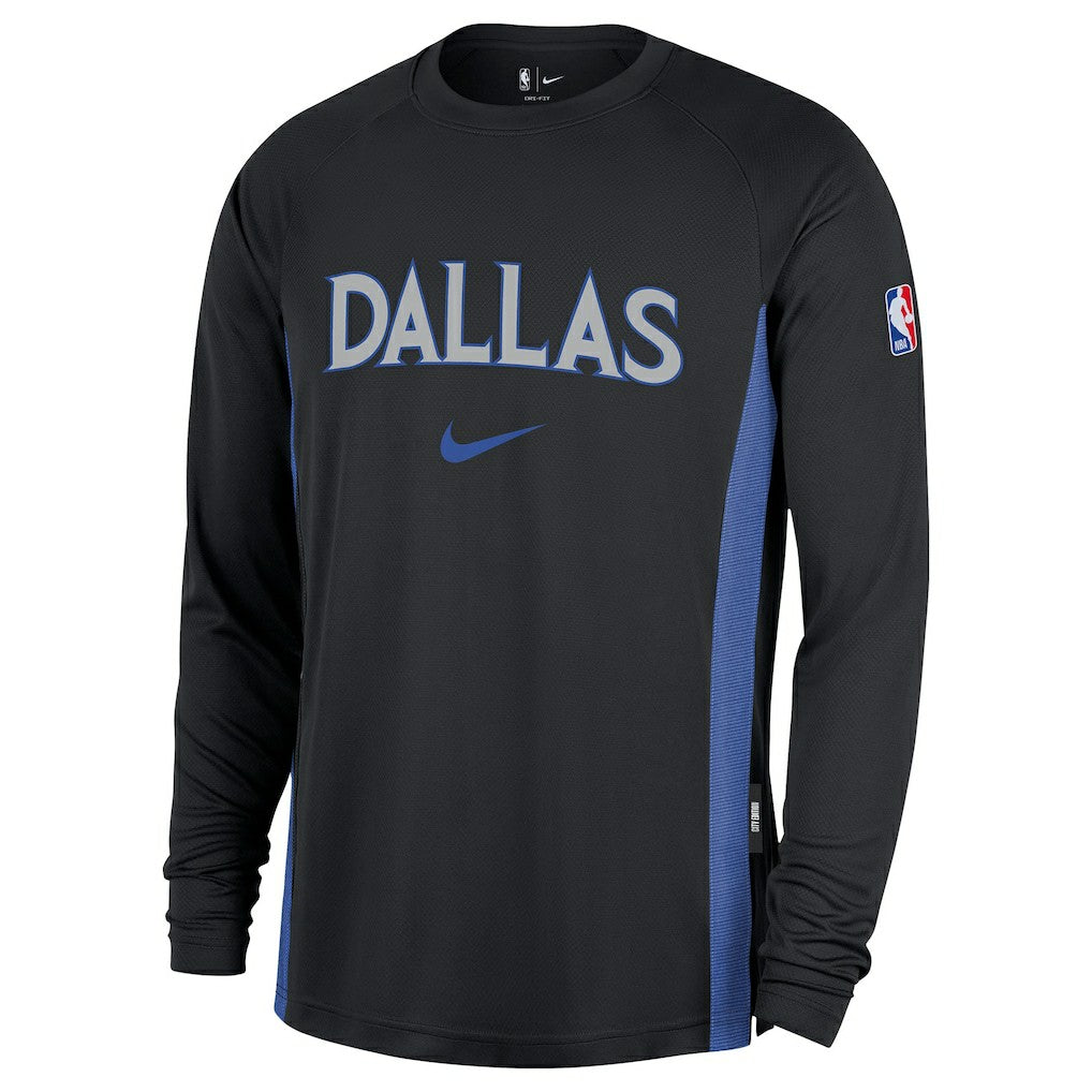Dallas Mavericks 2025/26 City Edition Authentic Pregame Dri-FIT Long Sleeve Shooting T-Shirt for sale Black | Nike for sale