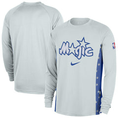 Orlando Magic 2025/26 City Edition Authentic Pregame Dri-FIT Long Sleeve Shooting T-Shirt Silver | Nike US