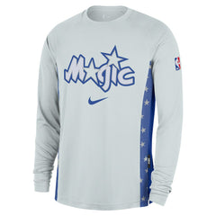 Orlando Magic 2025/26 City Edition Authentic Pregame Dri-FIT Long Sleeve Shooting T-Shirt Silver | Nike US