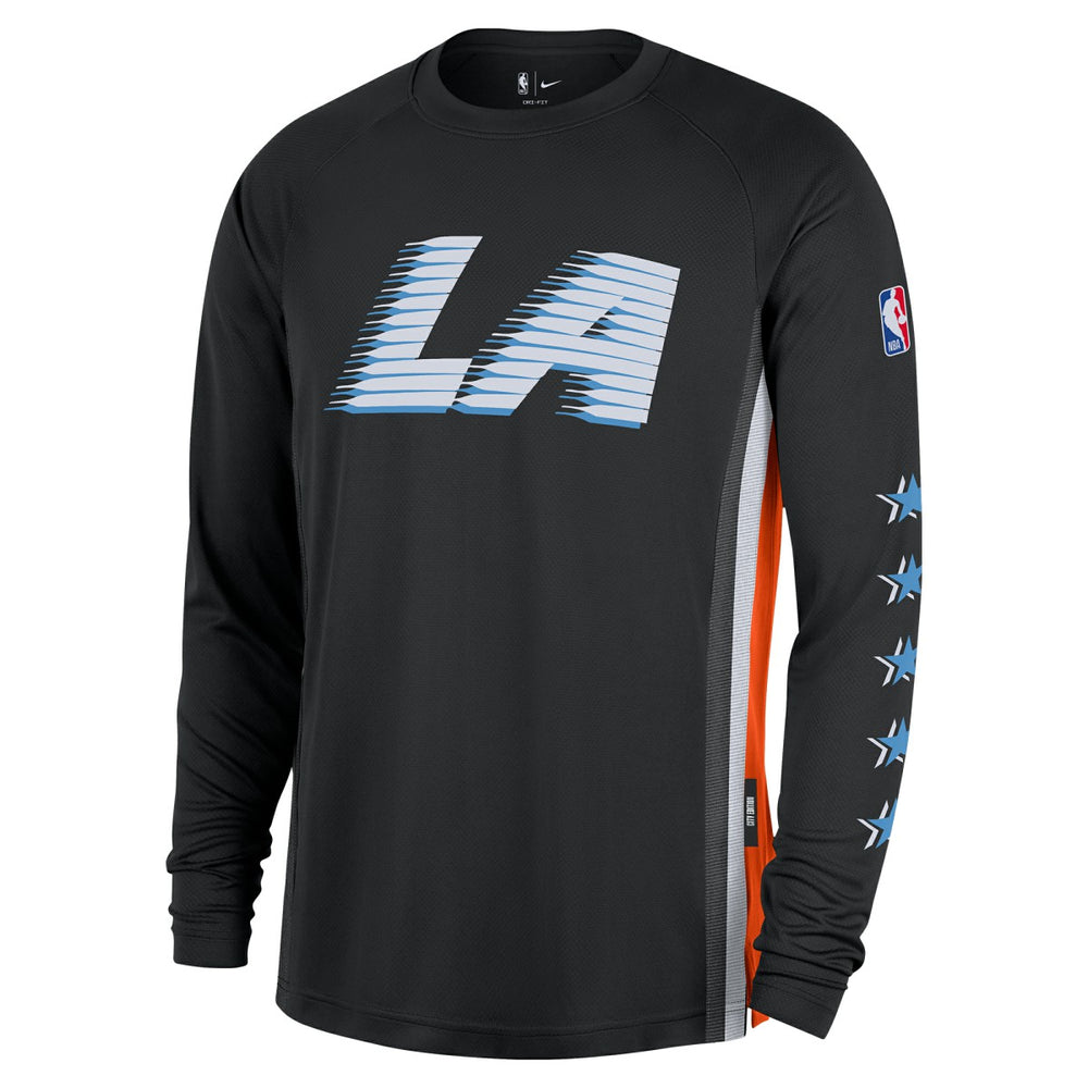 LA Clippers 2025/26 City Edition Authentic Pregame Dri-FIT Long Sleeve Shooting T-Shirt Black | Nike Near Me