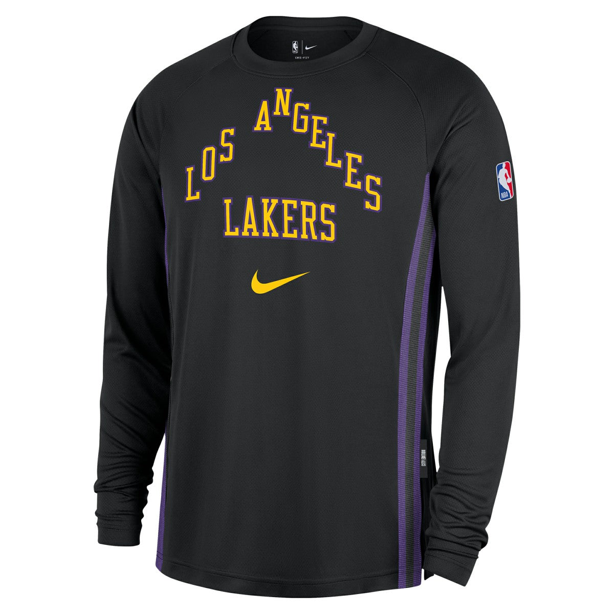 Los Angeles Lakers 2025/26 City Edition Authentic Pregame Dri-FIT Long Sleeve Shooting T-Shirt Black | Nike outlet