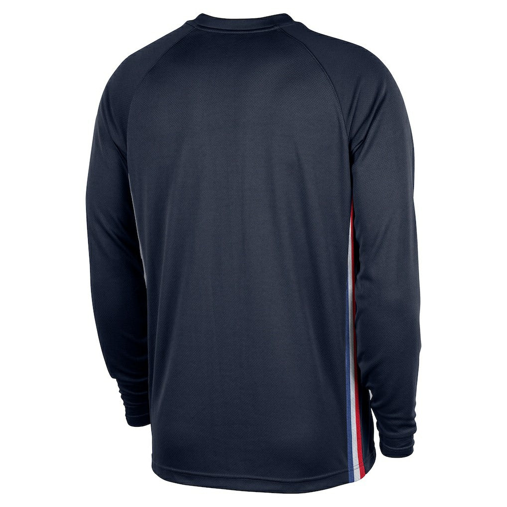 Philadelphia 76ers 2025/26 City Edition Authentic Pregame Dri-FIT Long Sleeve Shooting T-Shirt Navy | Nike discount