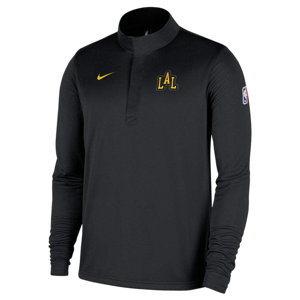 Los Angeles Lakers 2025/26 City Edition Remix Authentic Coaches Dri-FIT Half-Zip Pullover Black | Nike Lifestyle