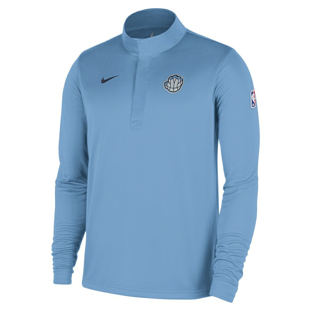 Memphis Grizzlies 2025/26 City Edition Remix Authentic Coaches Dri-FIT Half-Zip Top Light Blue | Nike US