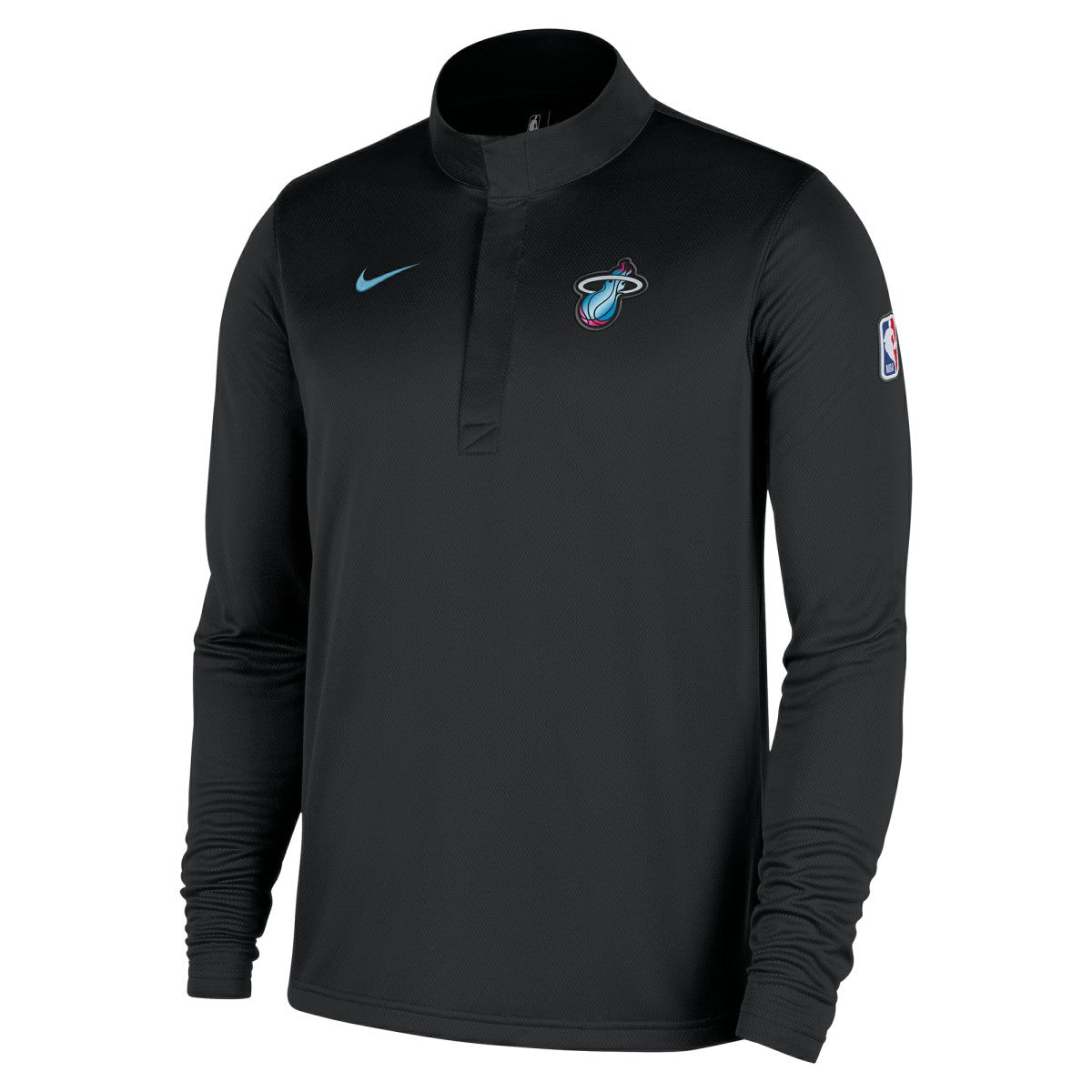 Miami Heat 2025/26 City Edition Remix Authentic Coaches Dri-FIT Half-Zip Top Black | Nike Lifestyle
