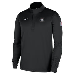 Brooklyn Nets 2025/26 City Edition Remix Authentic Coaches Dri-FIT Half-Zip Top Black | Nike US