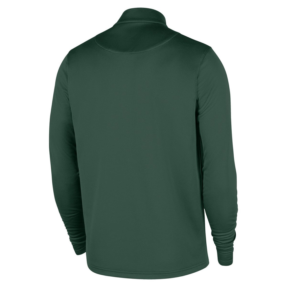 Milwaukee Bucks 2025/26 City Edition Remix Authentic Coaches Dri-FIT Half-Zip Top Hunter Green | Nike discount