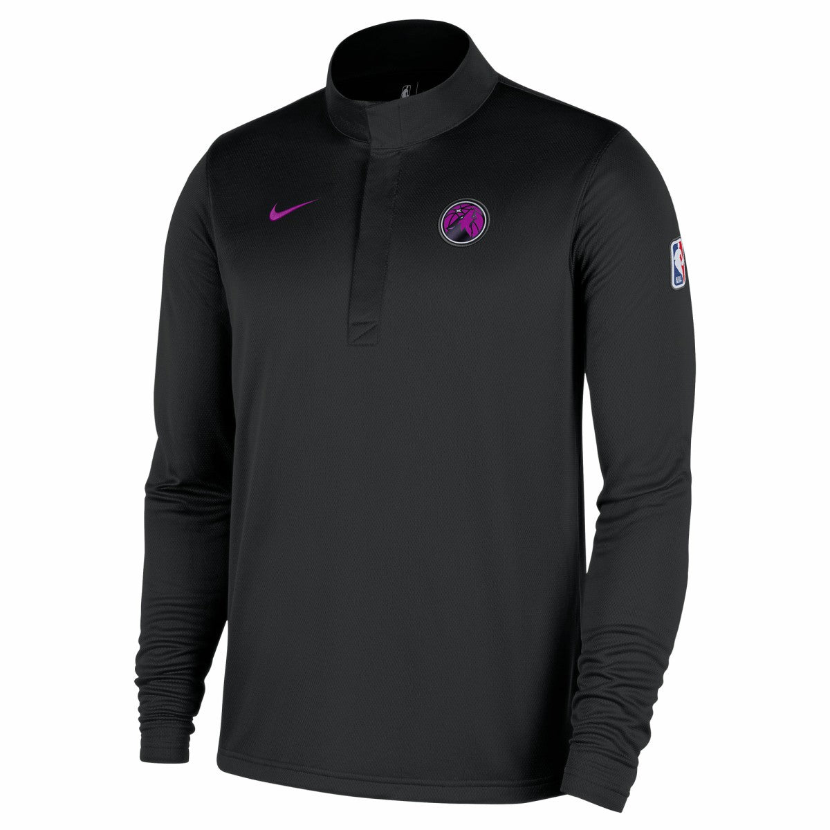 Minnesota Timberwolves 2025/26 City Edition Remix Authentic Coaches Dri-FIT Half-Zip Pullover Black | Nike Near Me