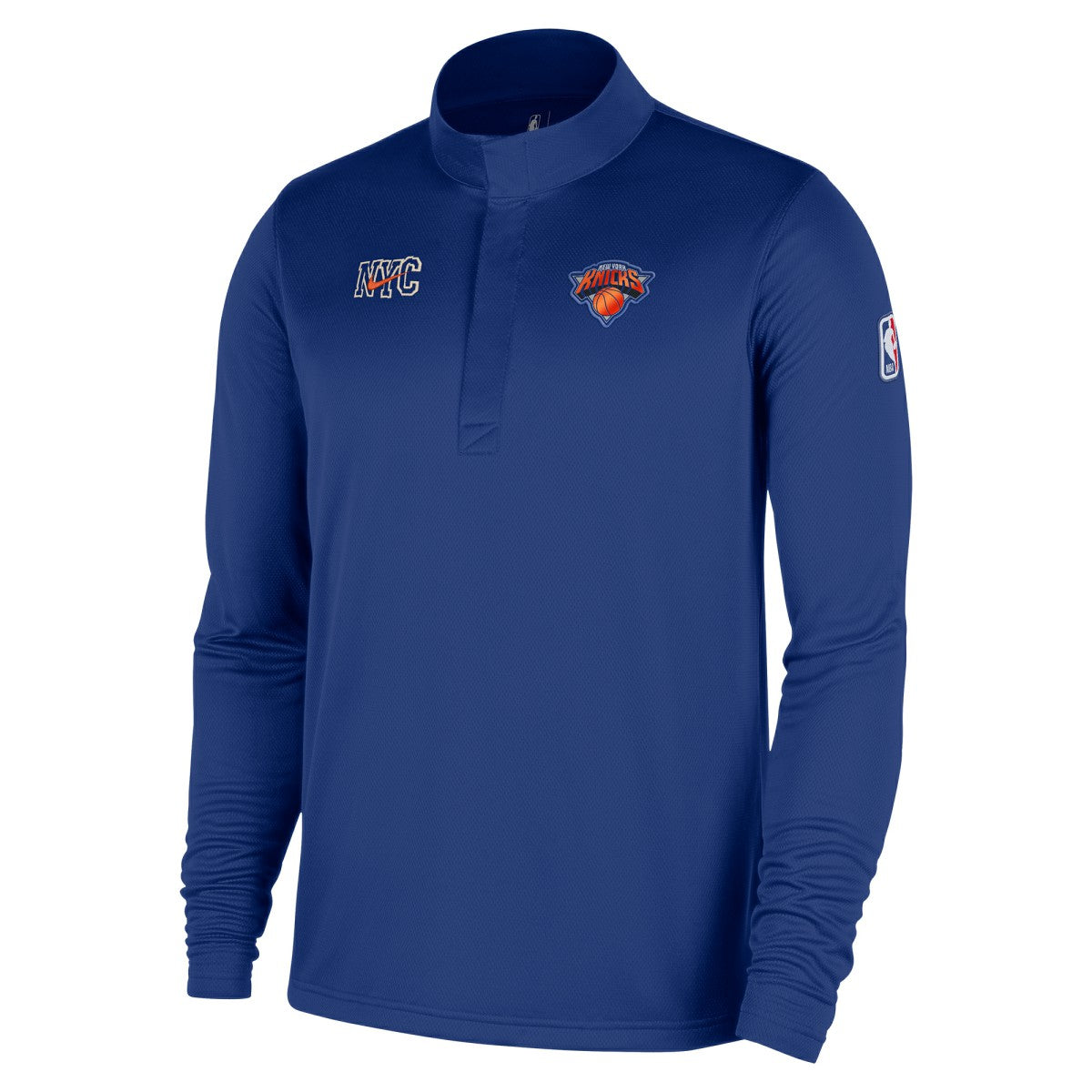 New York Knicks 2025/26 City Edition Remix Authentic Coaches Dri-FIT Half-Zip Top Blue | Nike online
