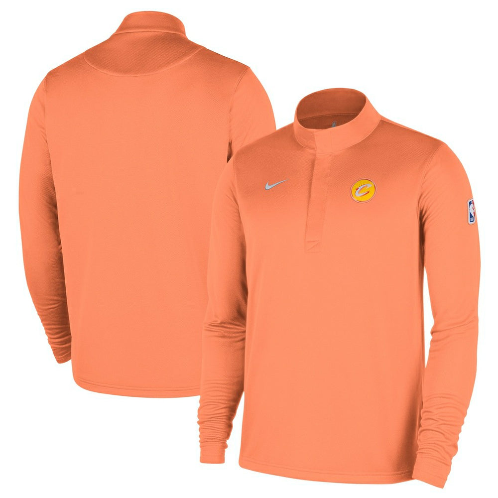Cleveland Cavaliers 2025/26 City Edition Remix Authentic Coaches Dri-FIT Half-Zip Pullover for sale Orange | Nike
