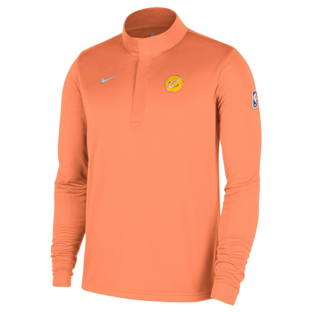 Cleveland Cavaliers 2025/26 City Edition Remix Authentic Coaches Dri-FIT Half-Zip Pullover for sale Orange | Nike