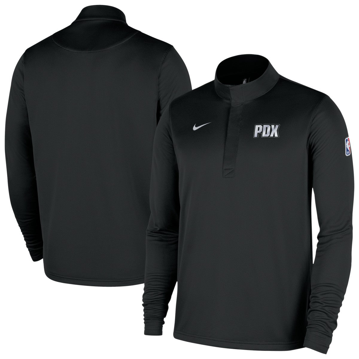 Portland Trail Blazers 2025/26 City Edition Remix Authentic Coaches Dri-FIT Half-Zip Top Black | Nike Near Me
