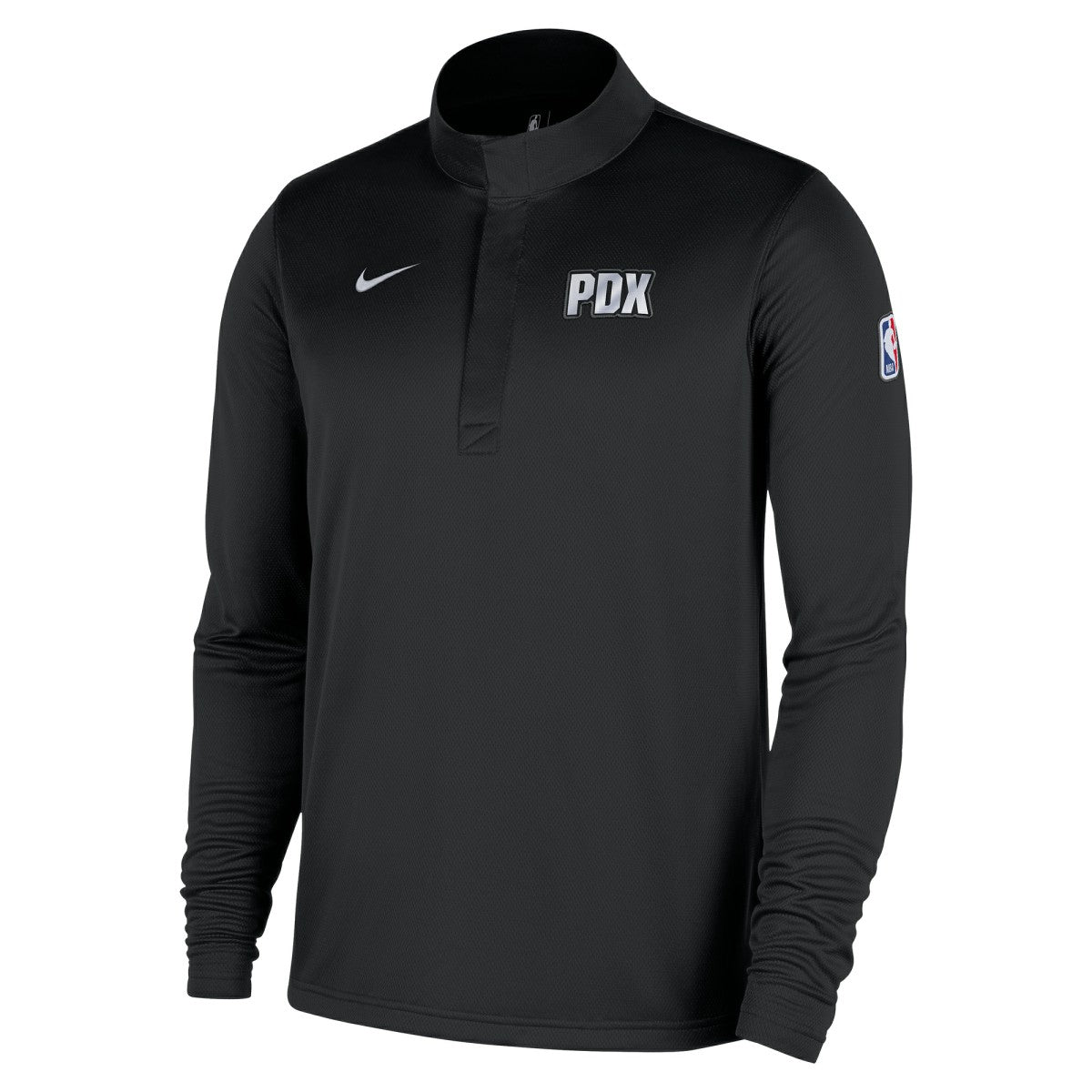 Portland Trail Blazers 2025/26 City Edition Remix Authentic Coaches Dri-FIT Half-Zip Top Black | Nike Near Me