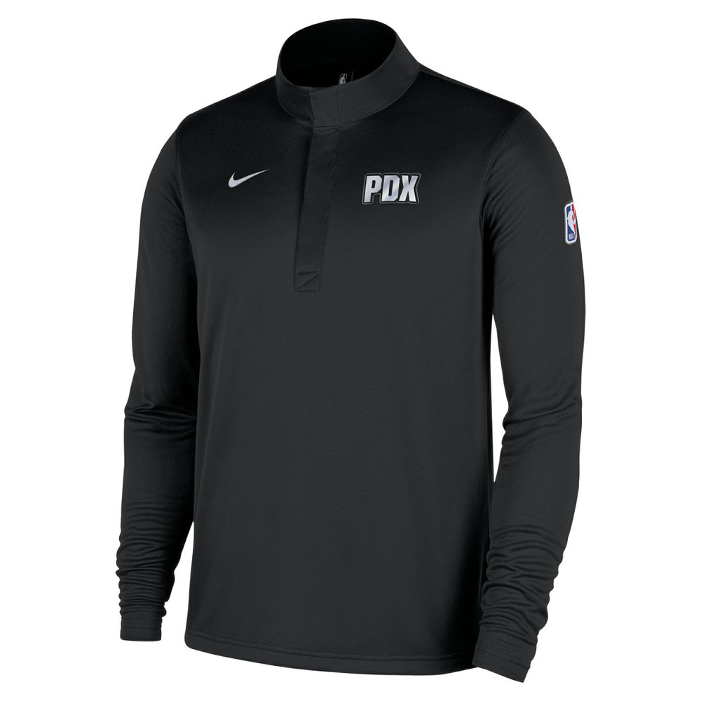Portland Trail Blazers 2025/26 City Edition Remix Authentic Coaches Dri-FIT Half-Zip Top Black | Nike Near Me