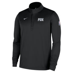 Portland Trail Blazers 2025/26 City Edition Remix Authentic Coaches Dri-FIT Half-Zip Top Black | Nike Near Me