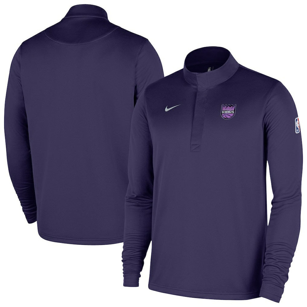 Sacramento Kings 2025/26 City Edition Remix Authentic Coaches Dri-FIT Half-Zip Top for sale Purple | Nike Lifestyle
