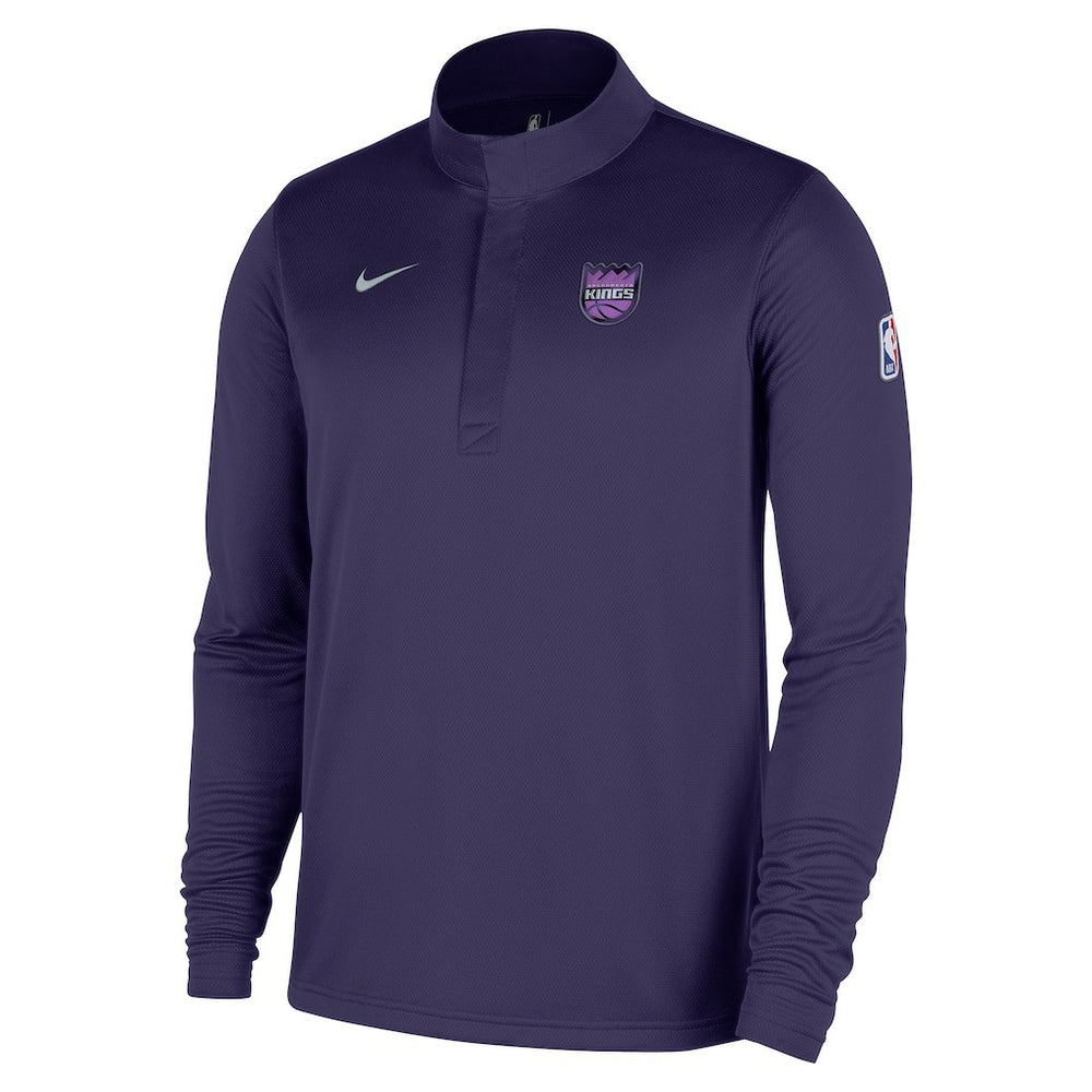 Sacramento Kings 2025/26 City Edition Remix Authentic Coaches Dri-FIT Half-Zip Top for sale Purple | Nike Lifestyle