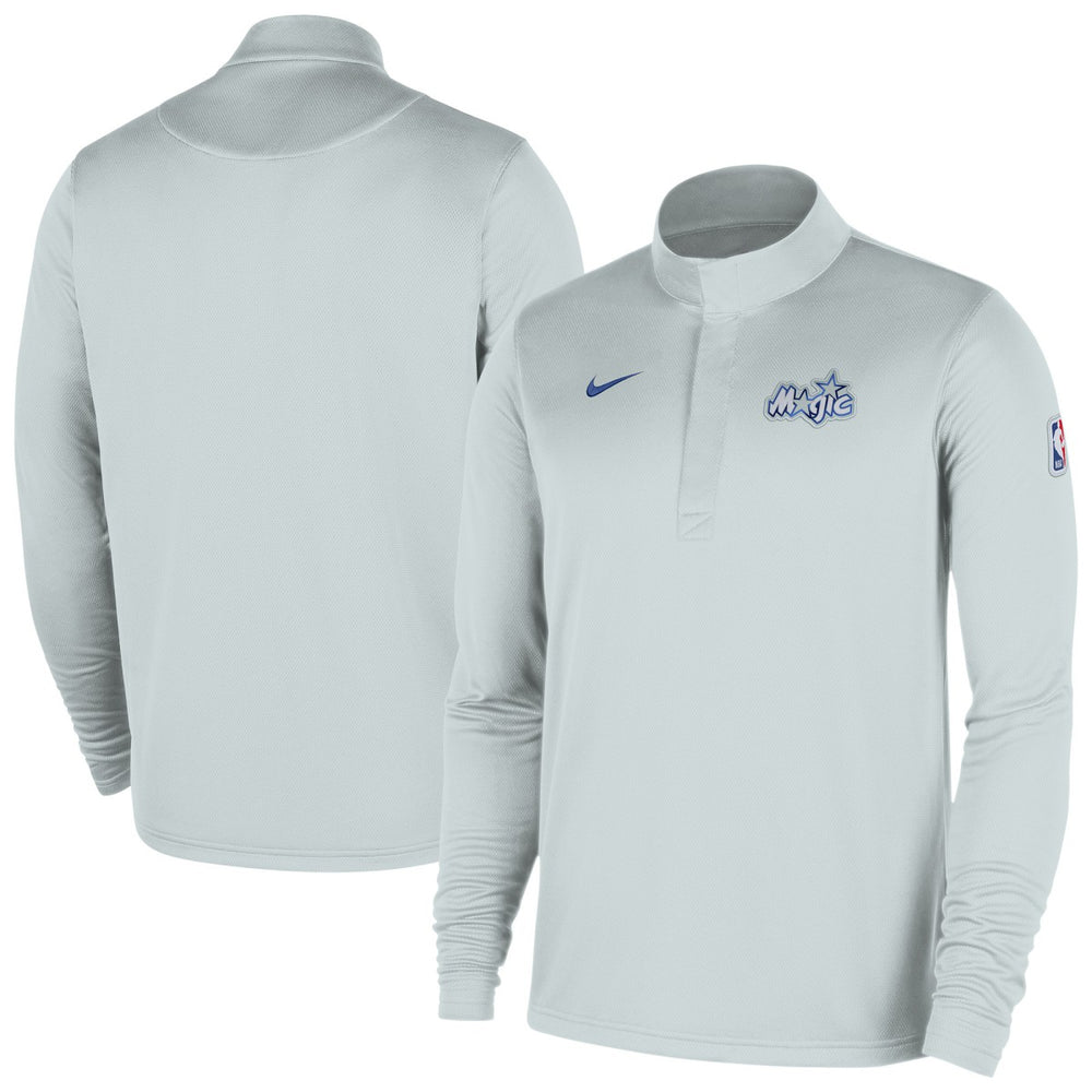 Orlando Magic 2025/26 City Edition Remix Authentic Coaches Dri-FIT Half-Zip Top Silver | Nike