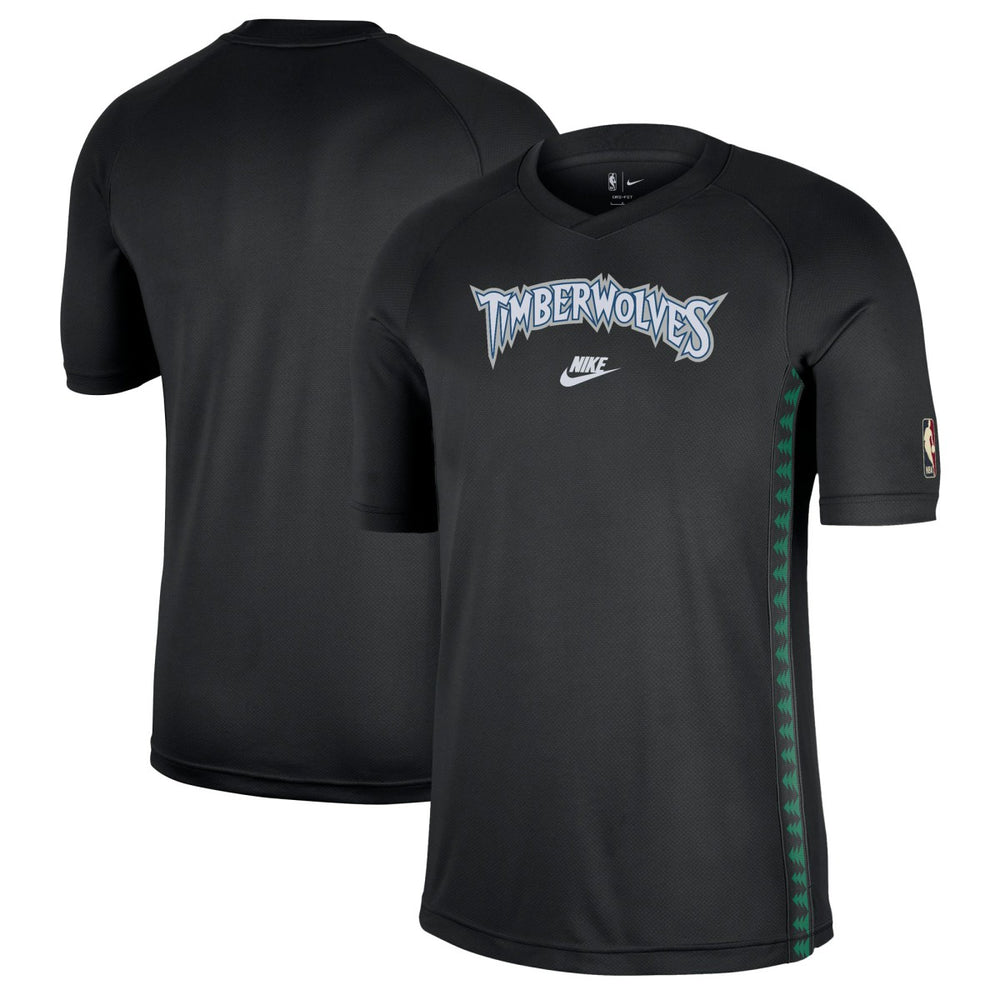 Minnesota Timberwolves Classic Edition Hardwood Classics Authentic Game Shooting T-Shirt Black | Nike online
