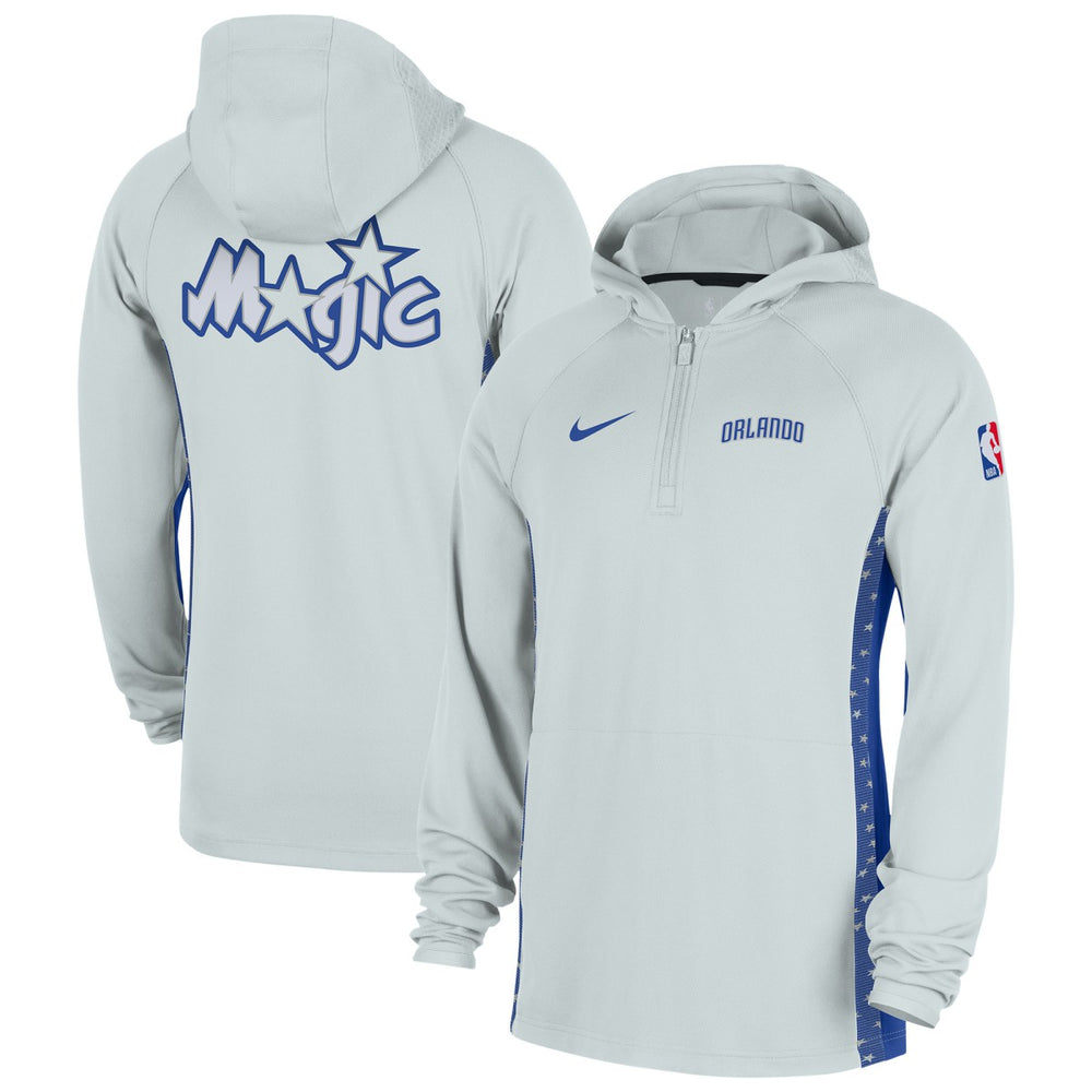 Orlando Magic 2025/26 City Edition Remix Authentic On-Court Quarter-Zip Dri-FIT Hooded Jacket Silver | Nike US