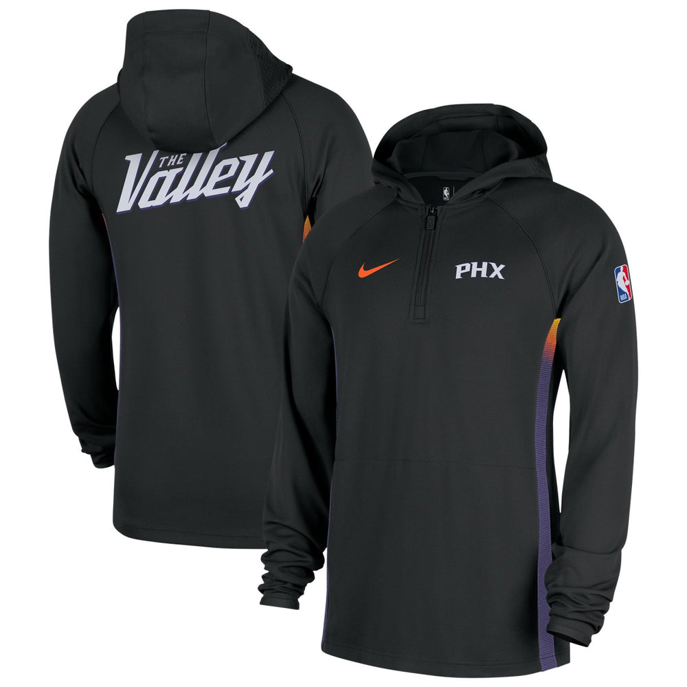 Phoenix Suns 2025/26 City Edition Remix Authentic On-Court Quarter-Zip Dri-FIT Hooded Jacket Black | Nike for sale