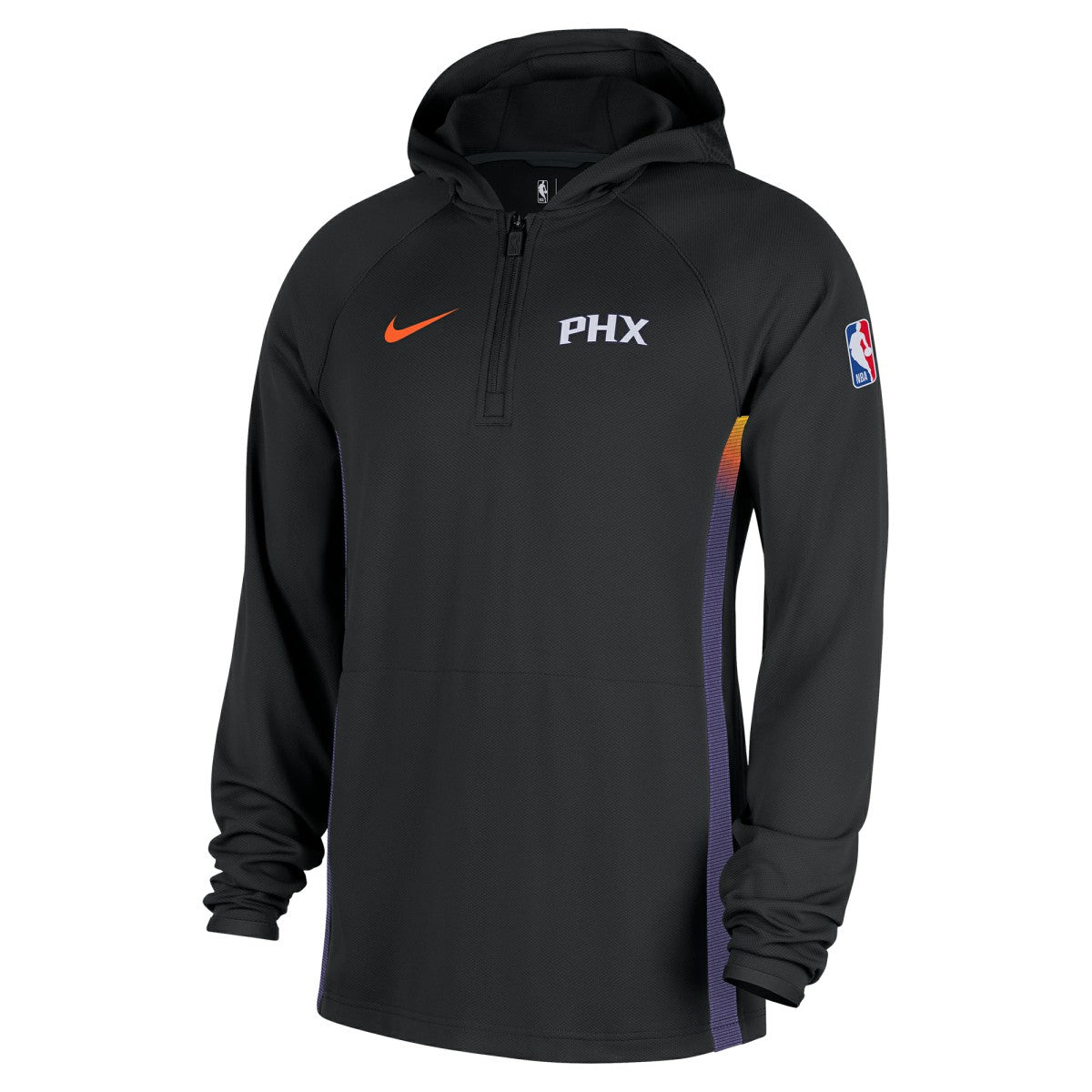 Phoenix Suns 2025/26 City Edition Remix Authentic On-Court Quarter-Zip Dri-FIT Hooded Jacket Black | Nike for sale