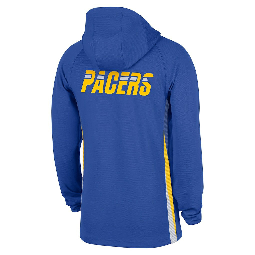 Indiana Pacers 2025/26 City Edition Remix Authentic On-Court Quarter-Zip Dri-FIT Hooded Jacket Blue | Nike Lifestyle
