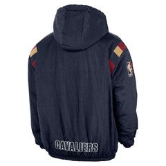 Cleveland Cavaliers Hardwood Classics Therma-FIT Half-Zip Hooded Windbreaker for sale Navy | Nike