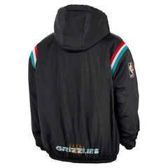 Memphis Grizzlies Hardwood Classics Therma-FIT Half-Zip Hooded Windbreaker Black | Nike