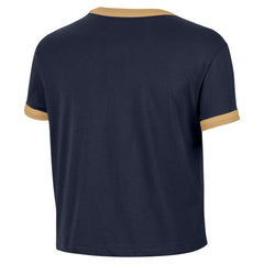 Cleveland Cavaliers Women's Classic Edition Hardwood Classics Essential Vintage Ringer T-Shirt for sale Navy | Nike Near Me
